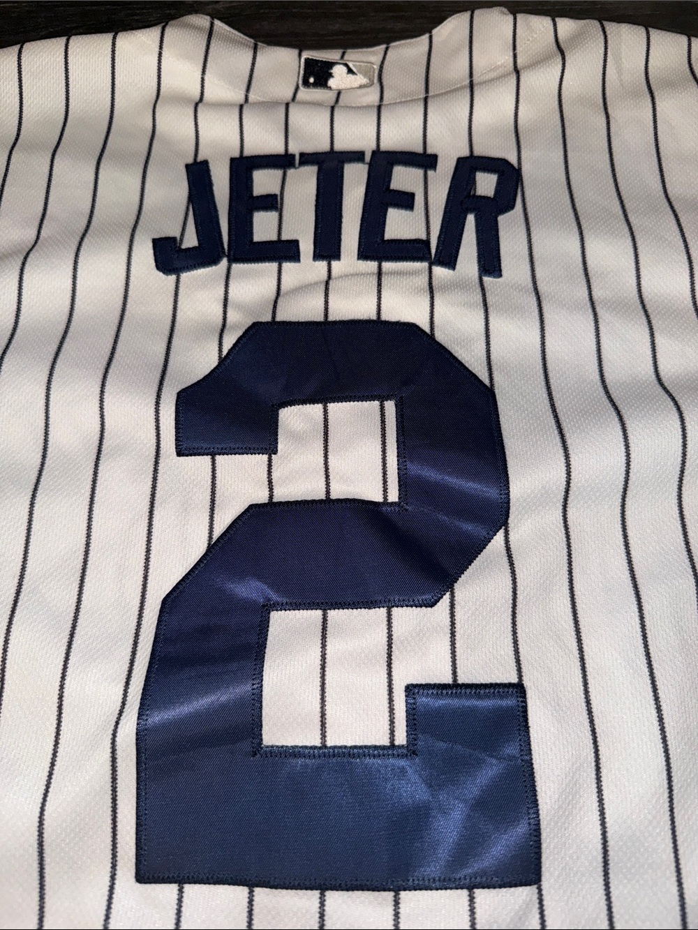 Derek jester majestic xl Pinstripe Baseball Jersey New York Yankees 40 - Picture 2 of 9